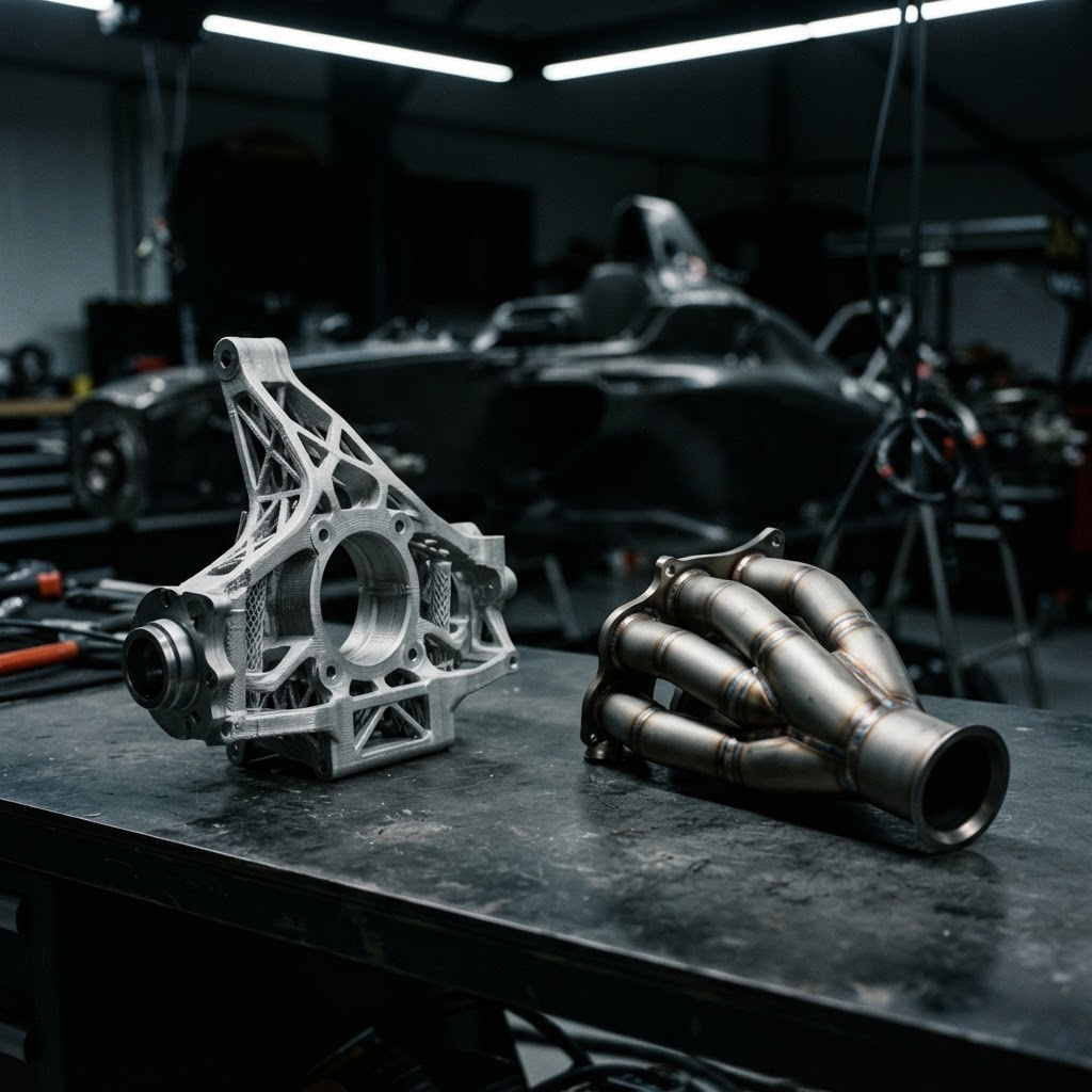 Metal additive manufactured components for automotive & motorsport applications